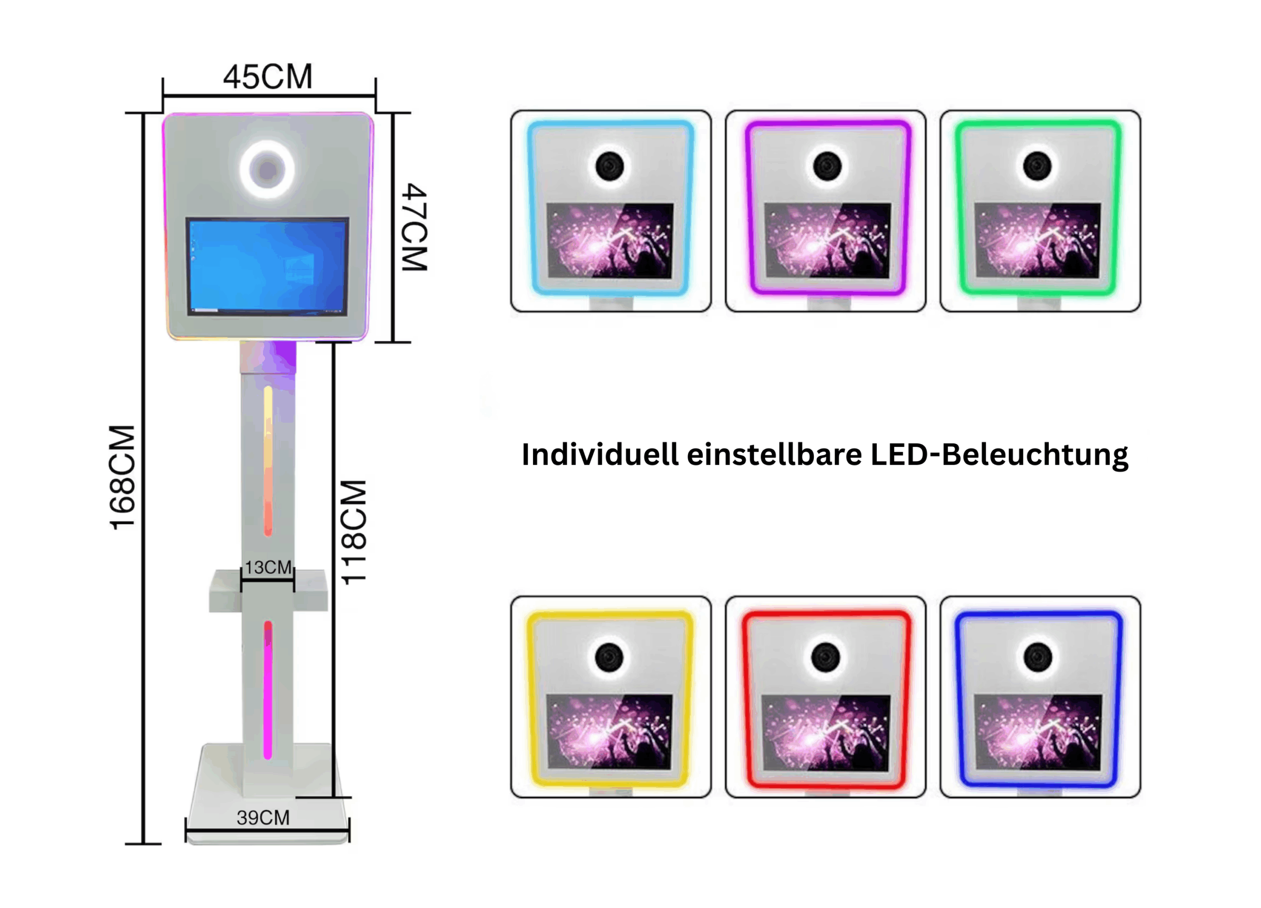 Multiple color of fill light for your optional